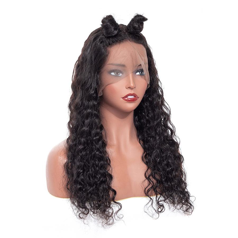 VSHOW HAIR Premium 9A Water Wave Human Hair Full Lace Wigs Natural Black - Image 4