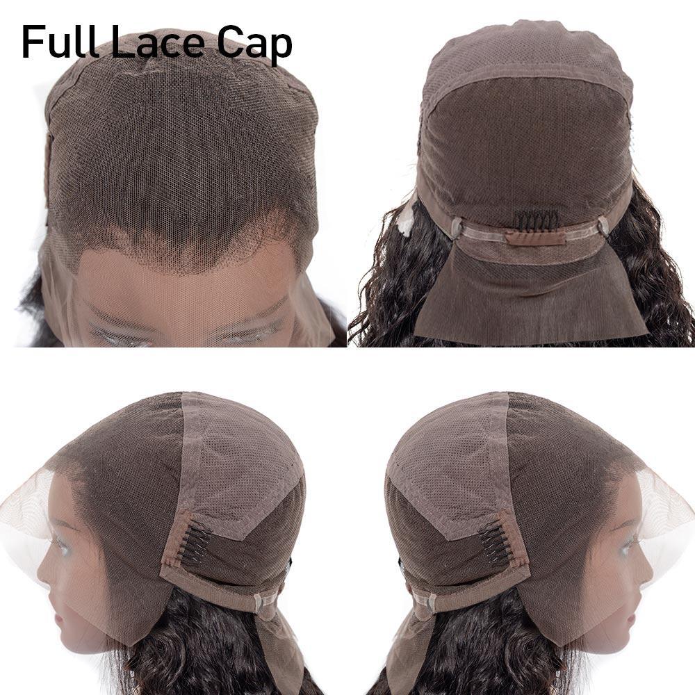 VSHOW HAIR Premium 9A Water Wave Human Hair Full Lace Wigs Natural Black - Image 6