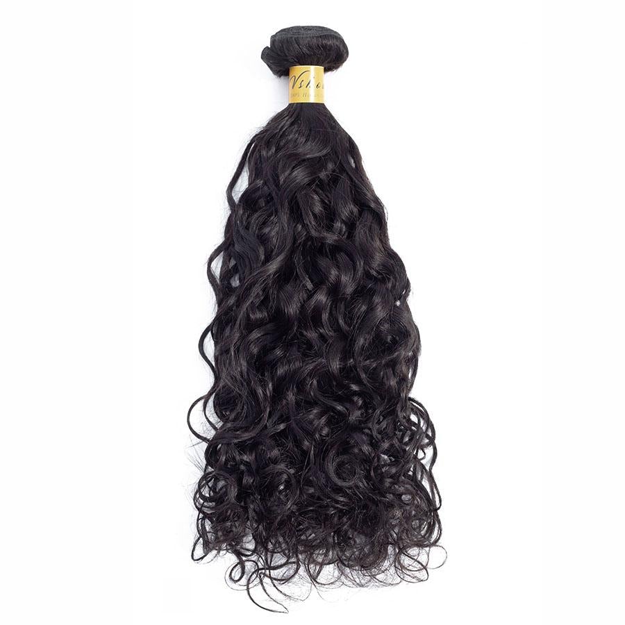VSHOW HAIR Premium 9A Malaysian Human Virgin Hair Natural Wave Natural Black 4 Bundles Deal - Image 5