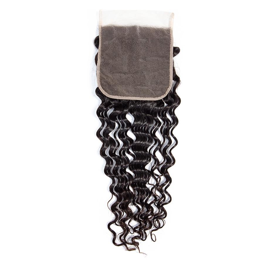 VSHOW HAIR Premium 9A Peruvian Virgin Human Hair Deep Wave 3 or 4 Bundles with Closure Popular Sizes - Image 4