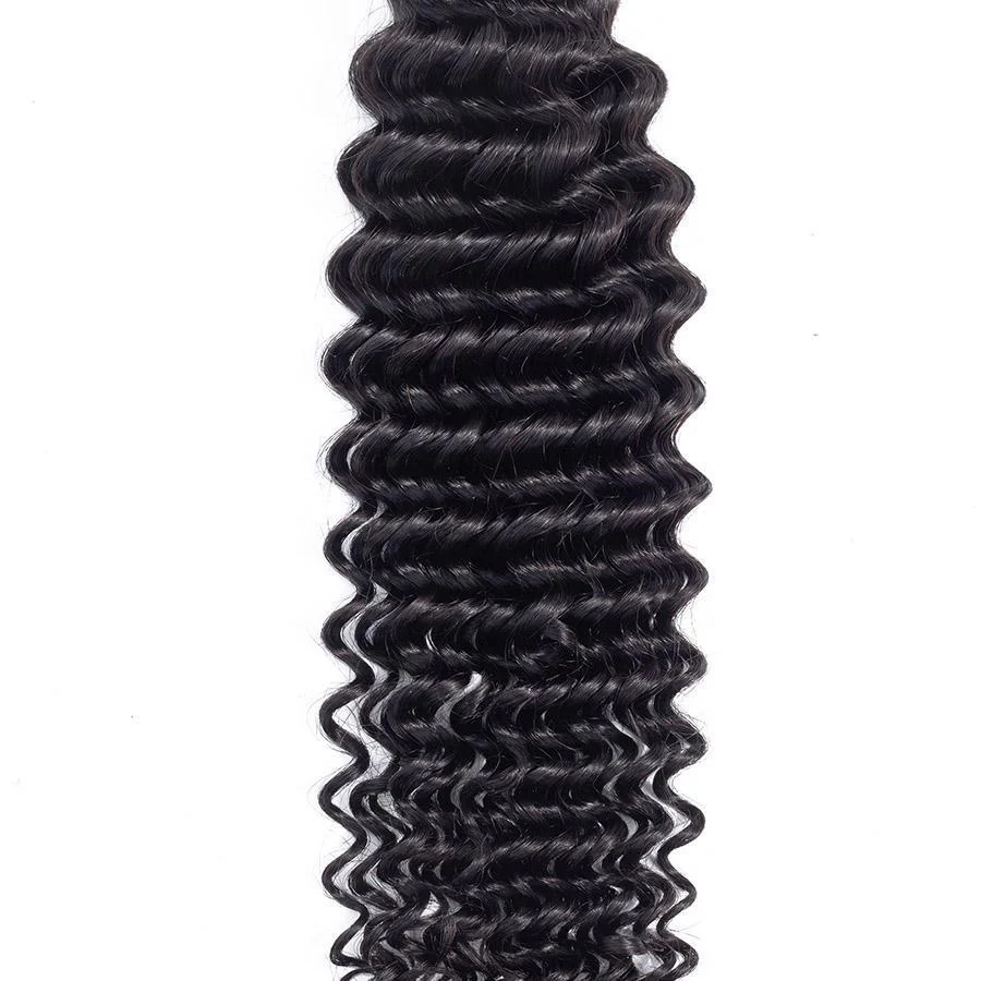 VSHOW HAIR Premium 9A Peruvian Virgin Human Hair Deep Wave 3 or 4 Bundles with Closure Popular Sizes - Image 9