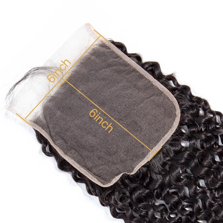 VSHOW HAIR Premium 9A Peruvian Virgin Human Hair Kinky Curly 3 or 4 Bundles with Closure Popular Sizes - Image 3