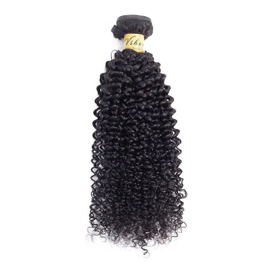 VSHOW HAIR Premium 9A Peruvian Virgin Human Hair Kinky Curly 3 or 4 Bundles with Closure Popular Sizes - Image 7