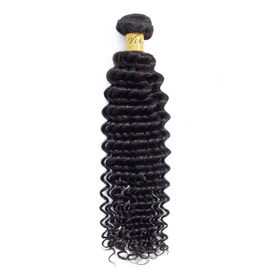 VSHOW HAIR Premium 9A Indian Virgin Human Hair Deep Wave 3 or 4 Bundles with Closure Popular Sizes - Image 7