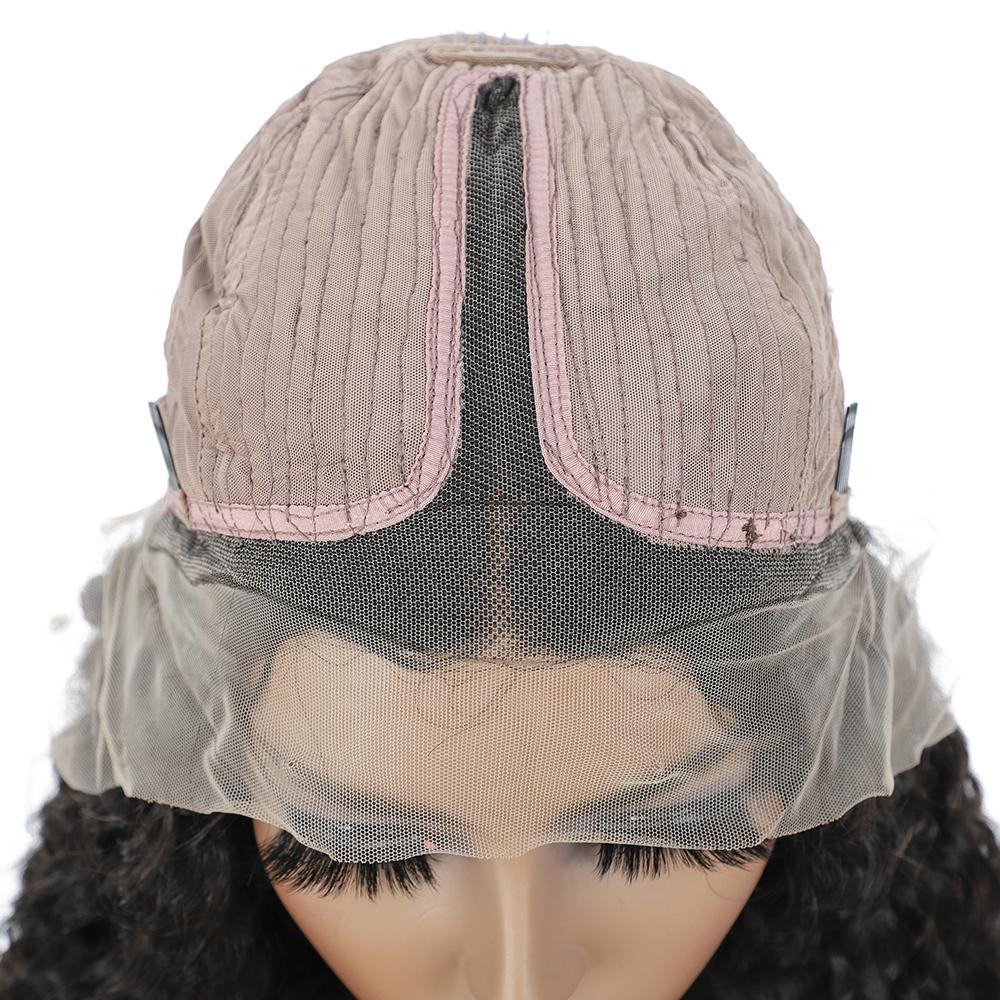VSHOW Body Wave Lace Part Wig Deep Middle Part 4 Inch Natural Black - Image 8