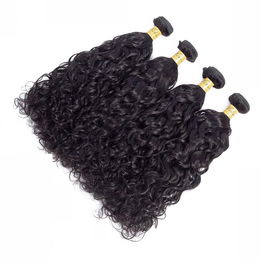 VSHOW HAIR Premium 9A Indian Human Virgin Hair Natural Wave Natural Black 4 Bundles Deal - Image 3