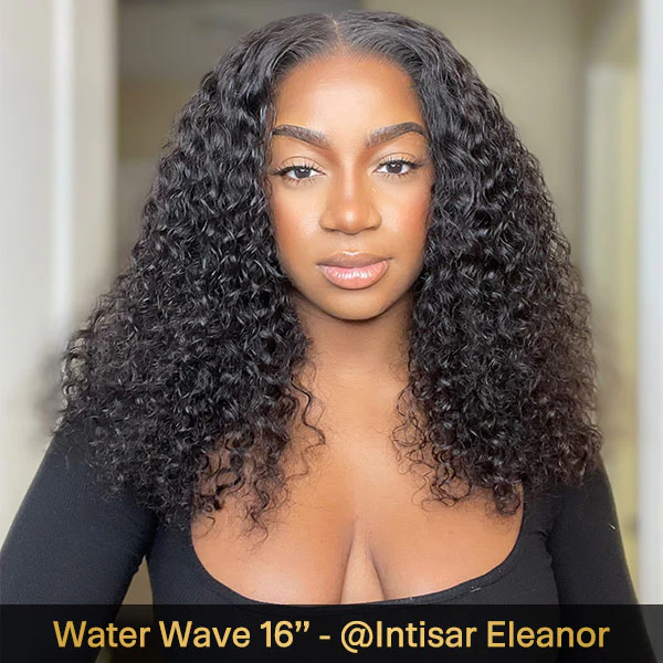 Bleached Knots Water Wave Bob Wear Go Wig 7x5 HD Lace Glueless Wigs 10x6 Human Hair Wigs 180% Density - Image 3